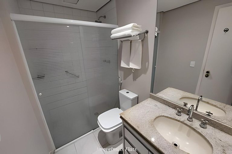 Bathroom 3, Flat no Bienal Suites, Ibirapuera, Aeroporto, CASV, São Paulo