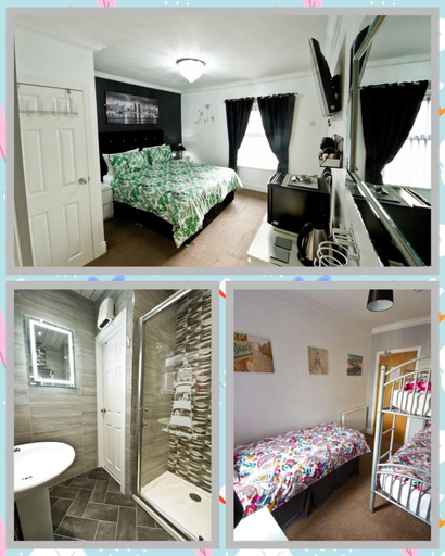 Bedroom 2, Rossall Guest House -Ideal For Families & Couples, Blackpool