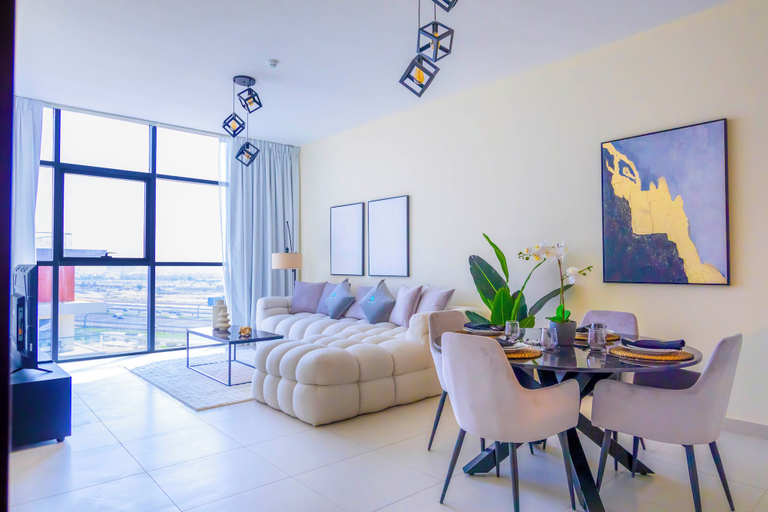 Living area 4, Bloomfields 1BR Canal The View Raha, Abu Dhabi City