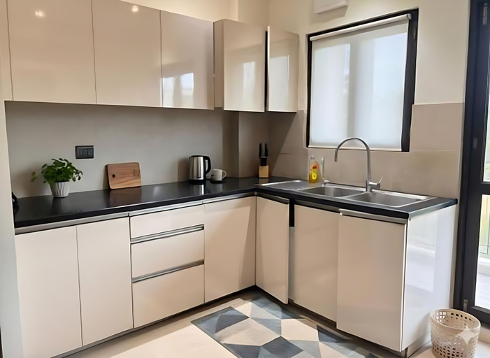 Private kitchen 3, Fortune Home Service Apartment 3BHK J-130, Delhi