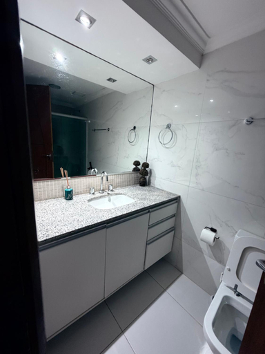 Bathroom 4, Vitoria Marina Flat, Salvador