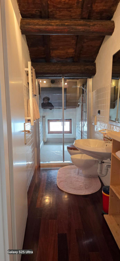 Bathroom, Skyline Virgilio SUITE sottotetto vista MARE parking
