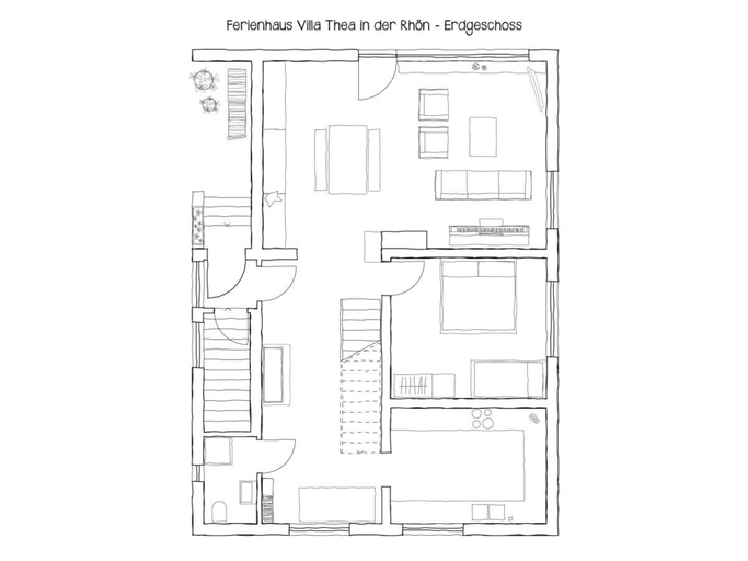 Floor plan, Villa Thea in the Rhon, Rhön-Grabfeld