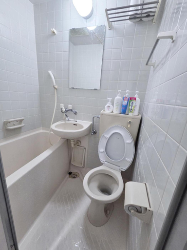 Bathroom, OSAKA NEKO HOUSE namba 아파트형, 독채, Osaka