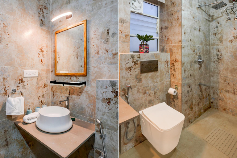 Bathroom, DanCenter Sereno Siolim | 1BHK Apartment | Goa, Delhi