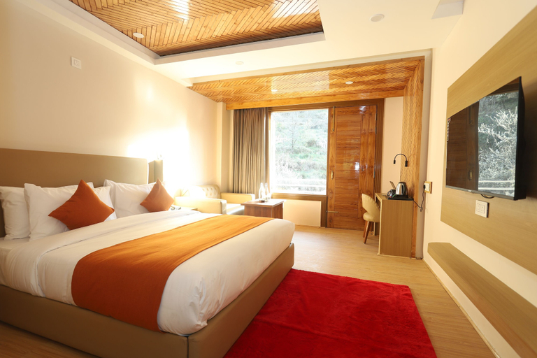 Bedroom 2, Udit Regency by west western kasol ( Central Heated and Air Cooled ), Kullu