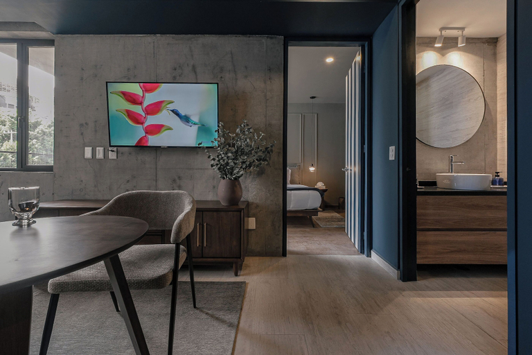Living area 4, Indigo Veracruz Roma norte Apt 1B I 1B, Mexico City