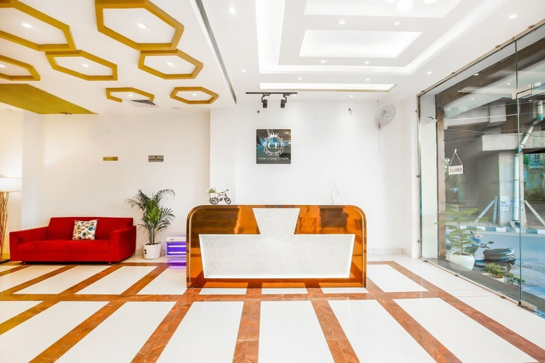 Reception, hotel crystal empire, Panchkula