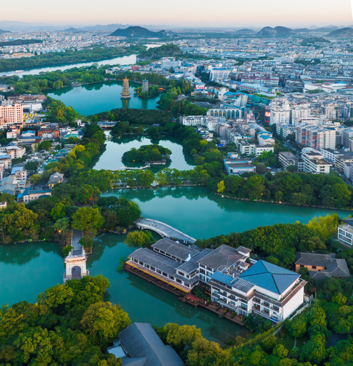 Aerial view 4, The White House Guilin, Guilin