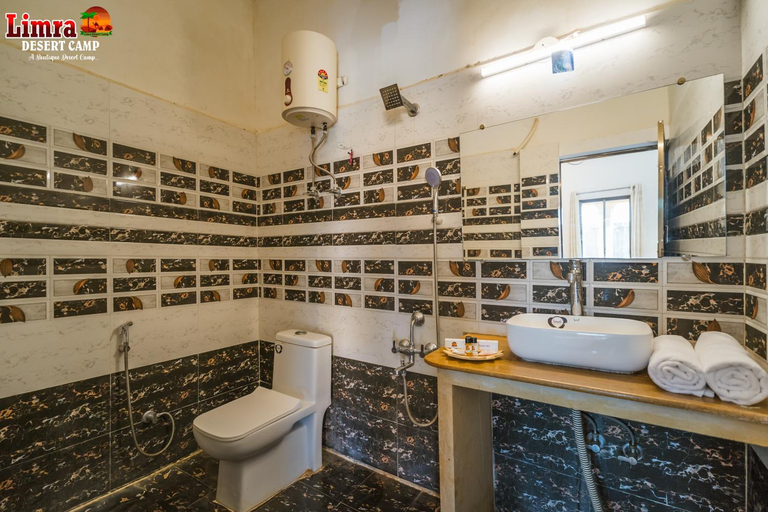Bathroom 4, Limra Desert Camp With Swimming Pool, Jaisalmer