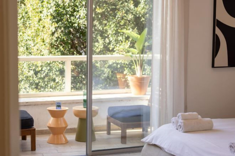Bedroom 3, Stylish 3BR Apt w Balcony 5 min Walk from Beach