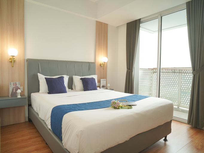 Bedroom 4, Serene Studio for 2 Pax at West Vista Apartment By Travelio, Jakarta Barat