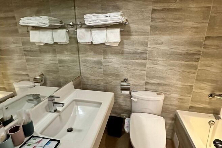 Bathroom 2, Jinhong Hostel, Taipei City