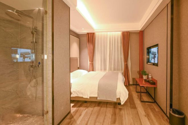 Bedroom 3, Mingzhu Hotel, Guangyuan
