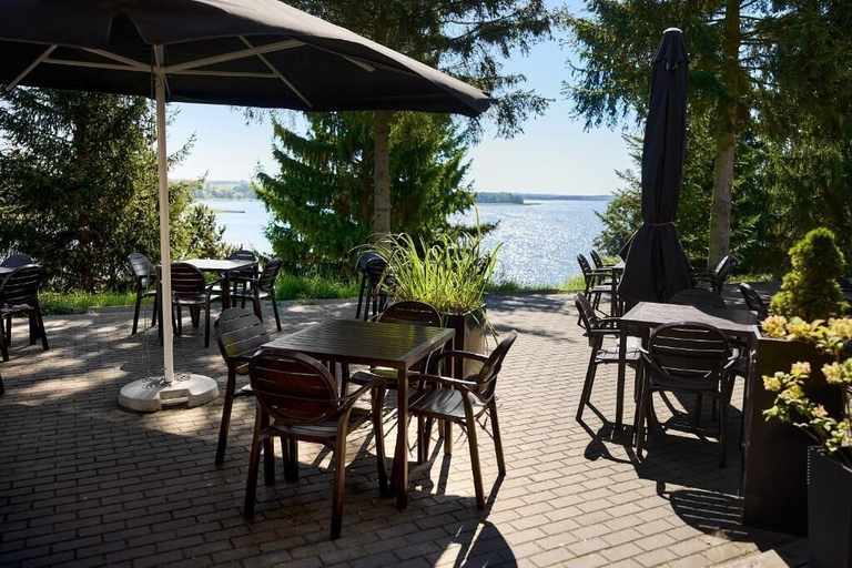 Outdoor dining, M Club Hotel, Drawsko