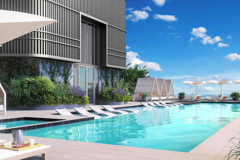 Rooftop pool 2, 501 First Residences, Miami-Dade