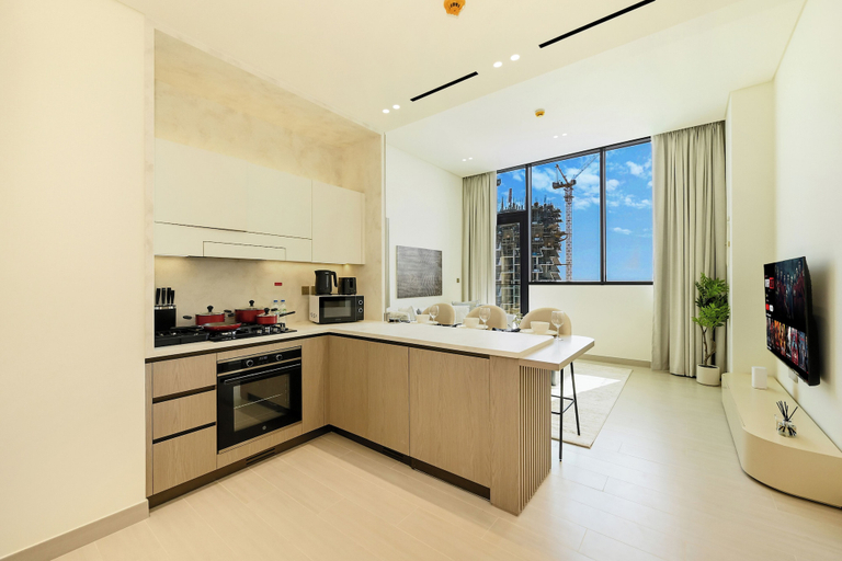 Private kitchen 3, Bloomfields Iconic 1BR Binghatti Phanto, Dubai