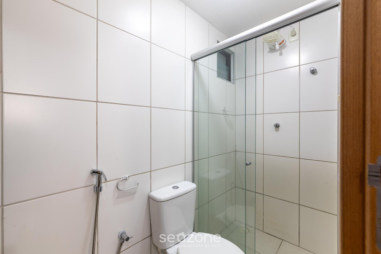 Bathroom 3, Building w/ Pool Just 700m fr/ Ponta Verde Beach - Mbrs, Maceió (capital)