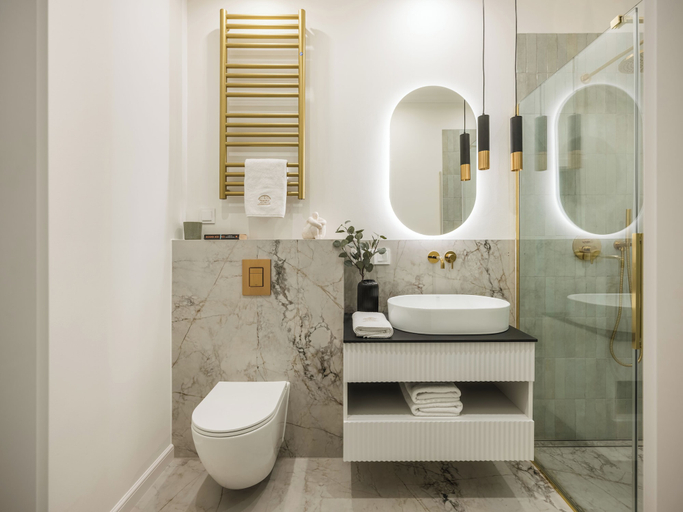 Bathroom 5, Astor Residence by Fragola Apartments, Kraków City
