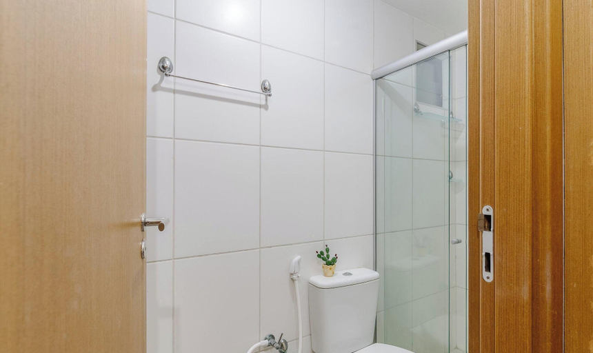 Bathroom 5, Building w/ Pool Just 700m fr/ Ponta Verde Beach - Mbrs, Maceió (capital)