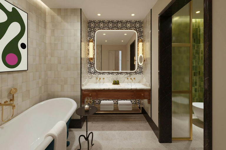 Bathroom 3, Corus Hotel Hyde Park, London