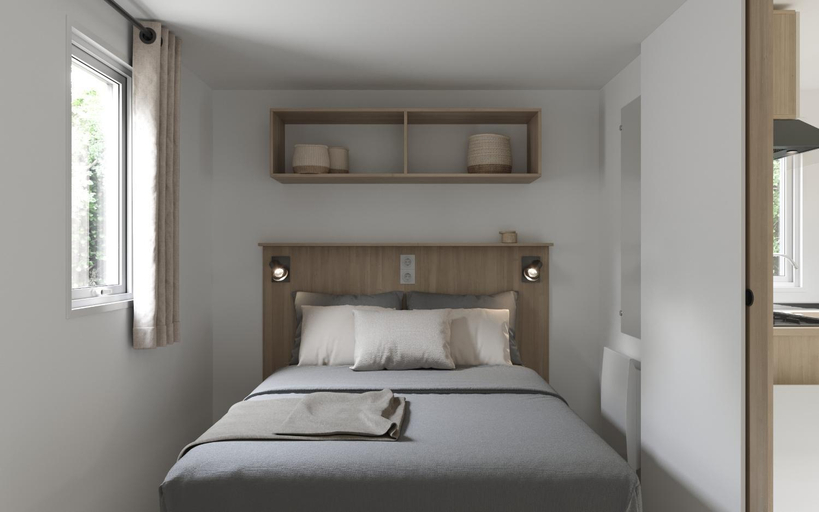 Bedroom 2, Hebergements camping "Les pieds dans l'eau", Finistère