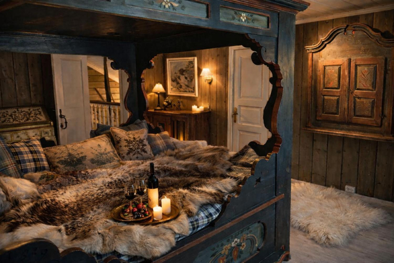 Bedroom, Traditional timber farm with Sauna & Wi-Fi, Sør-Fron