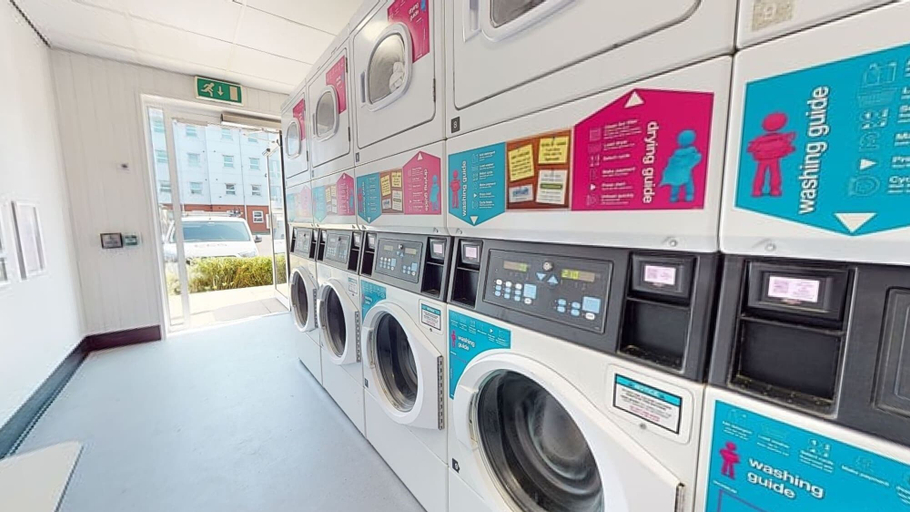 Laundry room, iQ Student Quarter in Salford, Manchester