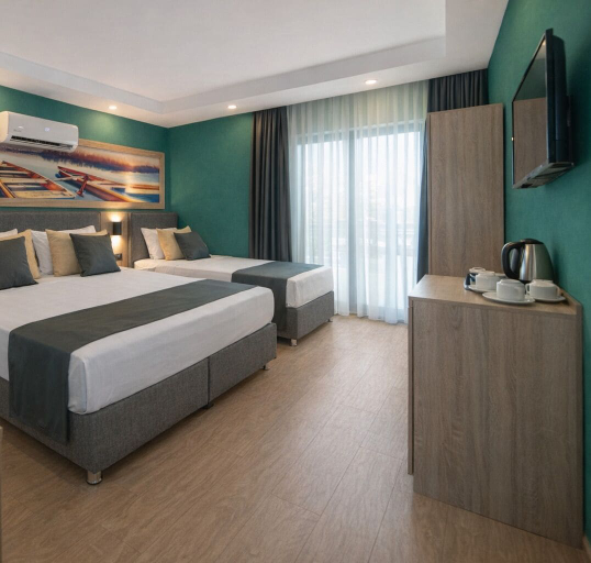 Bedroom 2, Deniz Boutique Hotel, Antalya