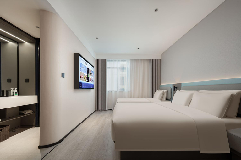 Bedroom 2, Atour Light Hotel Qingdao Zhanqiao Guancheng Road, Qingdao