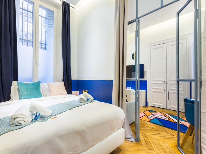 Bedroom 4, Moderne Apartment - 1br/4p - Champs-elysees, Paris