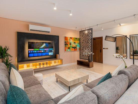 1, beautifully designed two-bedroom apartment, Riyadh