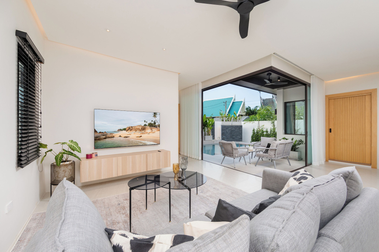 Interior, Villa Plunge Modern with Private Pool, Pulau Phuket