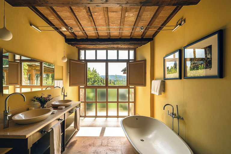 Bathroom 4, Castello di Casole, A Belmond Hotel, Tuscany, Siena