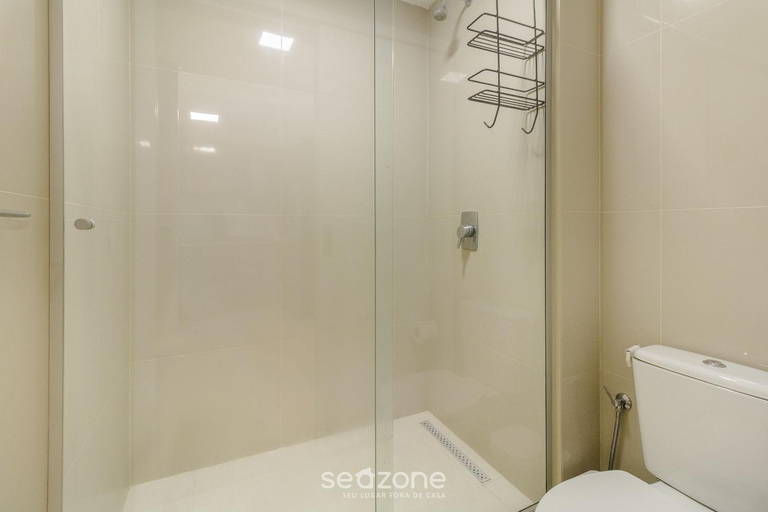 Bathroom 2, Studios aconchegantes no Setor Marista BLS, Goiania