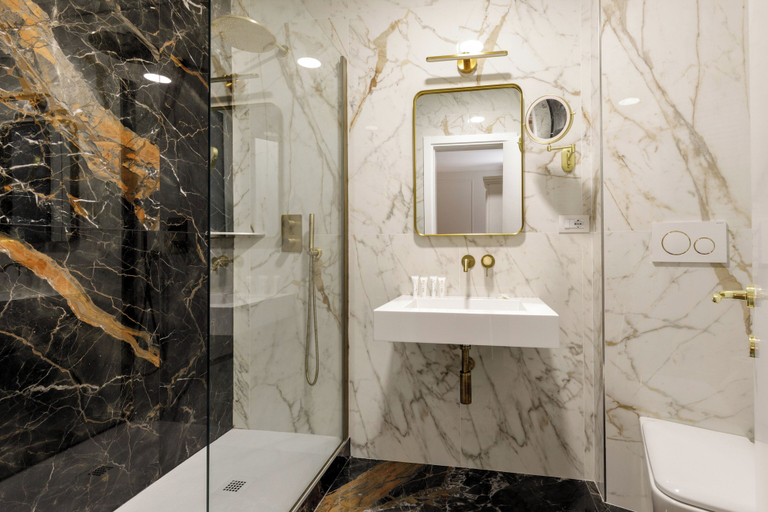Bathroom 5, Hotel Forte, Rome