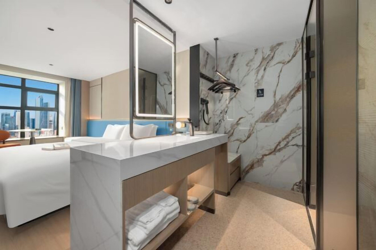 Bathroom 4, Langyi Hotel (Guangzhou Tower Pazhou Exhibition Center Branch), Guangzhou