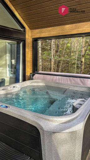 Sport & Beauty 2, Le Bleu Bourgeois - Chalet 6 pers Spa prive Piscine Sauna - Resort pres de Quebec, Portneuf