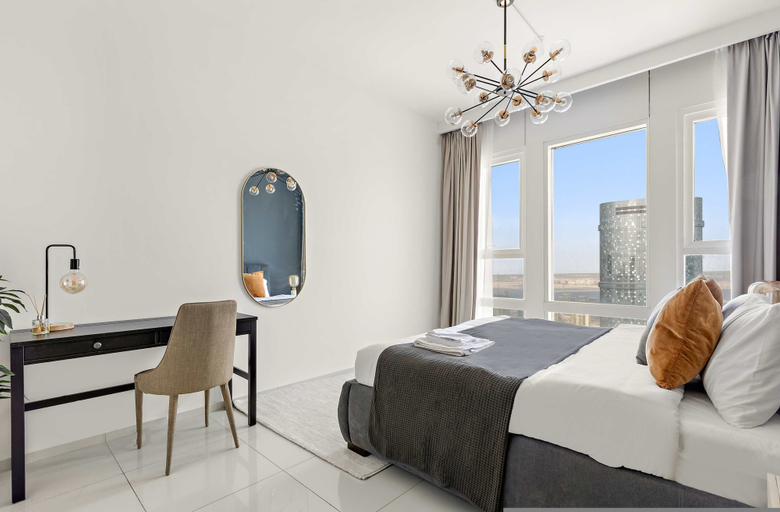Room 3, Silkhaus Chic 2BR in Horizon Tower Near Beach, Abu Dhabi City