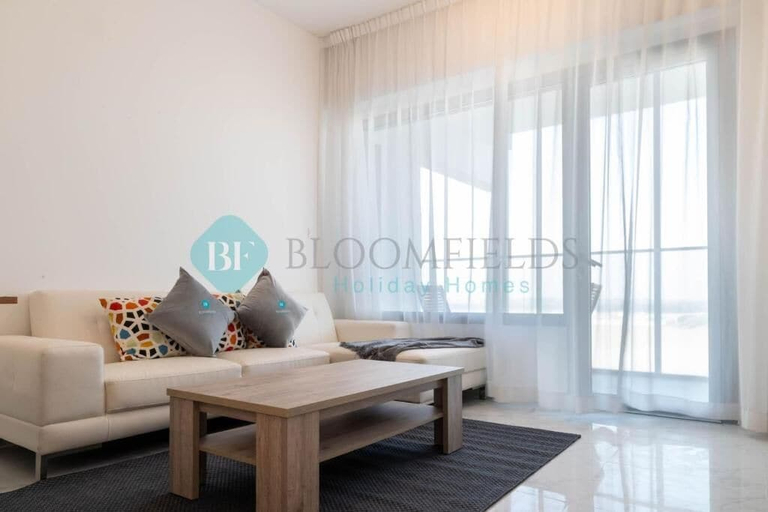 Living area, Bloomfields Mesmerizing 1BR in Oasis, Abu Dhabi City