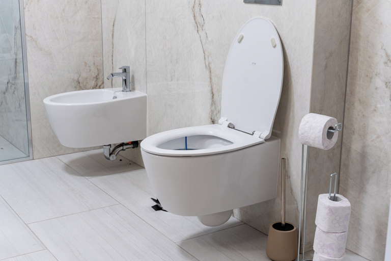 Bathroom 3, Central Monarh Tower Accomodation, Timisoara
