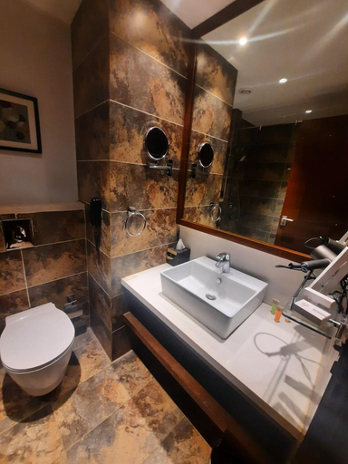 Bathroom, Hotel Amaravathi, Mandya