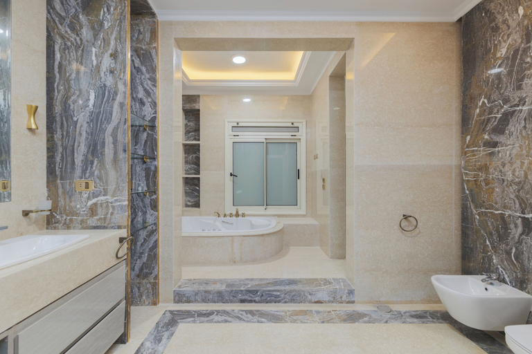 Bathroom 2, ALSAWAH Grand Palace at Sheikh Zayed - 6BR, Pool & Private Garden, Unorganized in Al Jizah
