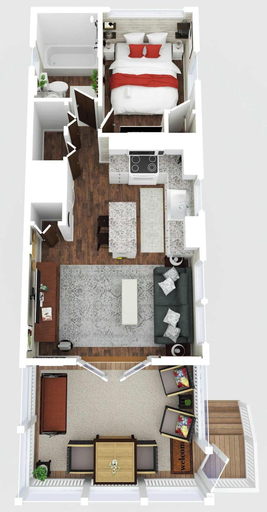Room 2, Cozy 1BR Tiny Home w Pool Access Free Tix, Henderson