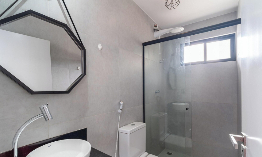 Bathroom, Studio in Condo With Pool in Intermares Unt0403, Cabedelo