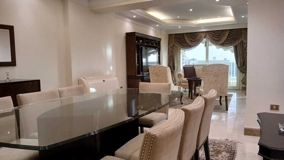 Dining 4, The Nile View 4BDR Apartment, Zamalik