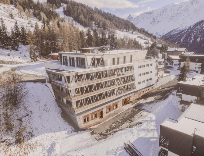 View from property 4, Alpine Apartment in Peisey-Vallandry, Savoie