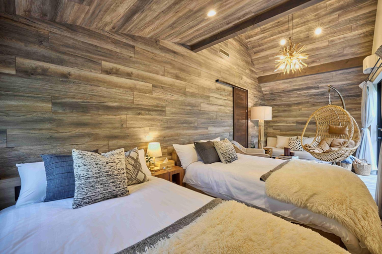 Bedroom, SAUNA FOREST CABIN 軽井沢 御代田 C棟 Bettei, Miyota