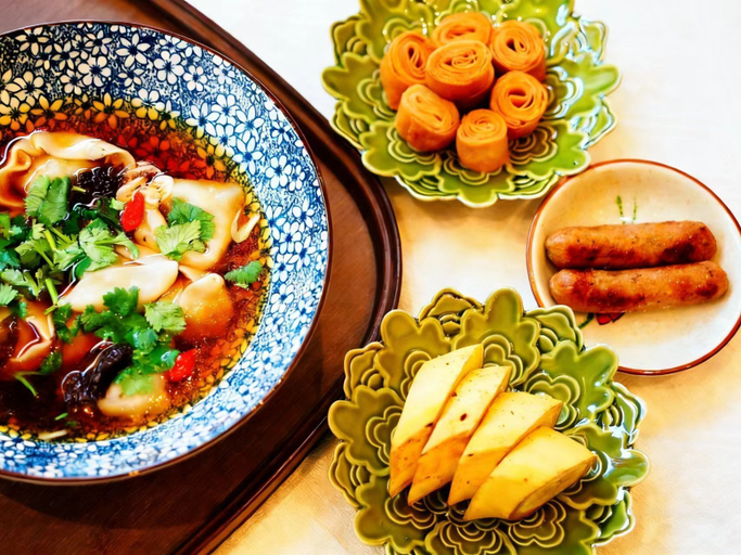 Breakfast meal 2, Liuli Tile Courtyard Hotel Houhai Tian Anmen Wangfujing, Beijing