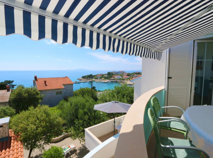 Terrace/patio 4, Comfort Apartments Delminium With Sea View, Novalja